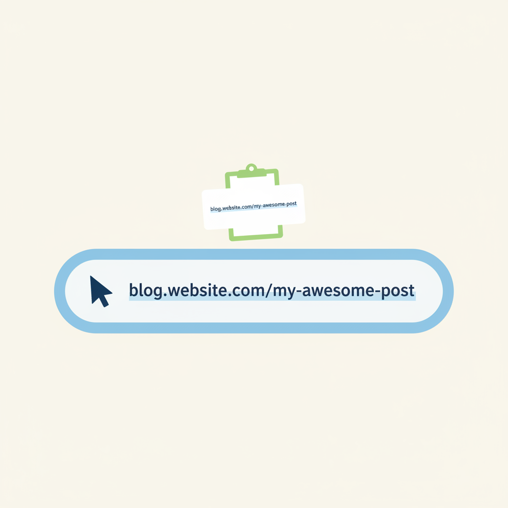 A URL being pasted into a clean input field